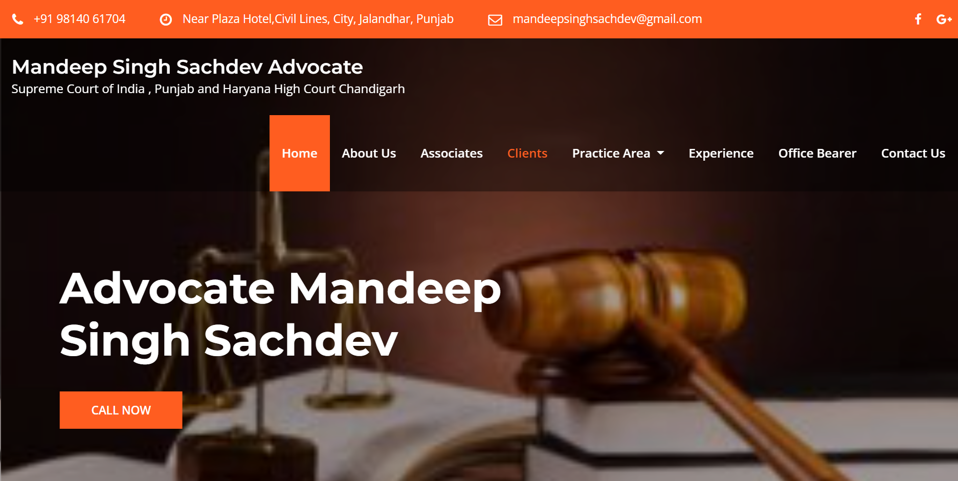 Mandeep Singh Sachdev Website Design