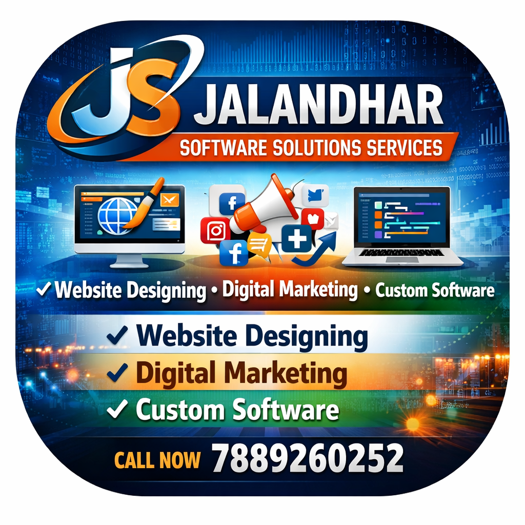 Jalandhar Software Solutions Services | Website Designing, Digital Marketing & Custom Software
