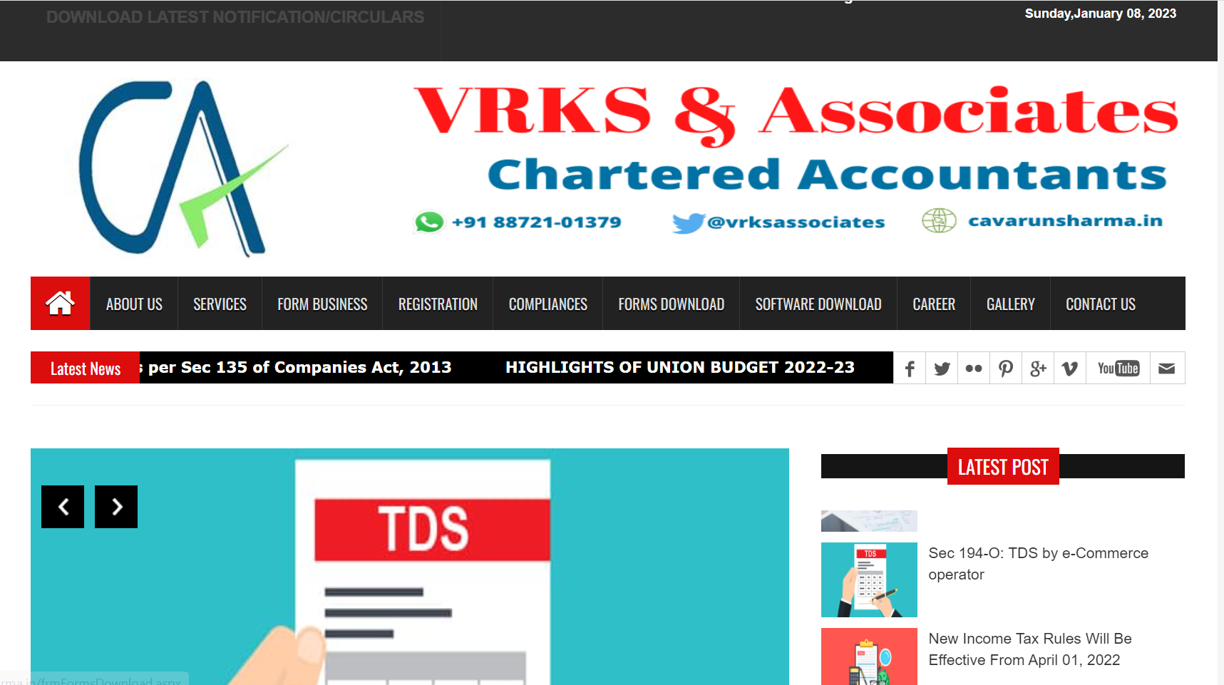 CA Varun Sharma Website Design