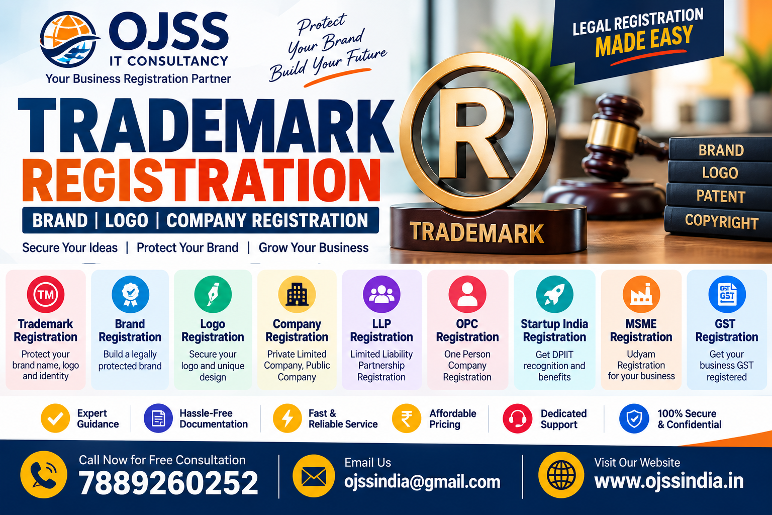 Trademark Registration Consultant in Pathankot Punjab | OJSS IT Consultancy